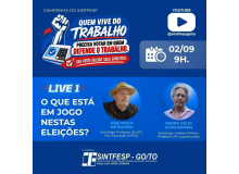 SINTFESP-GO/TO realiza campanha pelo voto consciente.