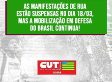 18 de Março – Dia Nacional de Lutas, não terá manifestações de rua em Goiânia