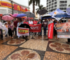 CUT Goiás participa de ato em defesa da previdência