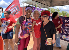 CUT Goiás participa de atos em defesa dos direitos das mulheres