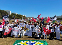 Sindsaúde-GO e Sieg participam de mobilização nacional pelo piso da enfermagem