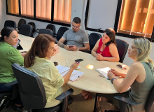 SINTEGO trata  pautas prioritárias dos  trabalhadores da rede em reunião com a SME.