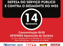 14 de fevereiro é Dia de Luta em Defesa do Serviço Público e Contra Desmonte do INSS