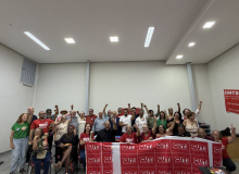 CUT celebra 43 anos com encontro entre gerações do movimento sindical em Goiás