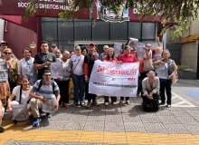 Trabalhadores(as) protestam contra transferência do CSF Jardim das Aroeiras.