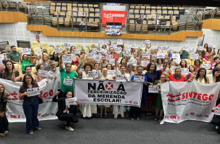 SINTEGO e CUT Goiás participam de audiência pública sobre terceirização das merendas